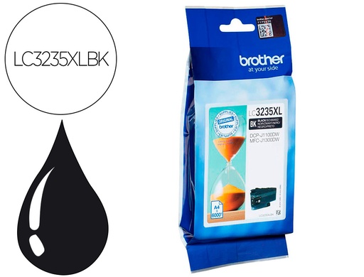 [9162785] BROTHER - Ink-jet lc3235xlbk dcp-j1100dw / mfc-j1300dw negro 6000 paginas (Ref. LC3235XLBK)