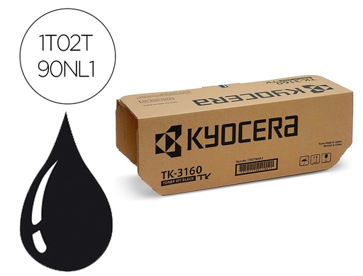 [9161399] KYOCERA MITA - KYOCERA - Toner ecosys p3045dn negro tk-3160 (Ref. 1T02T90NL1)