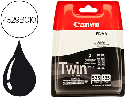 [2154818] CANON - Cartuchos ORIGINALES Inyección De Tinta PGI-525 Negro Blister (Ref.4529B010)
