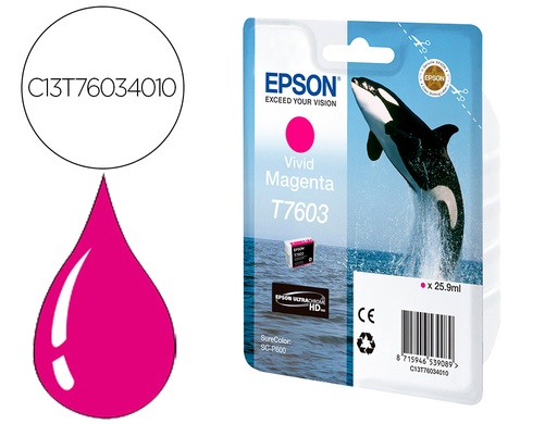 [9160967] EPSON - Ink-jet surecolor sc-p600 magenta vivo (Ref. C13T76034010)