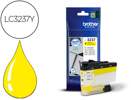 [9156292] BROTHER - Ink-jet lc3237 hl-j6000dw / hl-j6100dw / mfc-j5945dw / mfc-j6945dw / mfc-j6947dw 1500 pag amarillo (Ref. LC3237Y)
