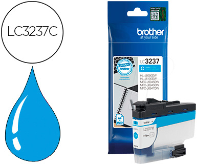 [9156290] BROTHER - Ink-jet lc3237 hl-j6000dw / hl-j6100dw / mfc-j5945dw / mfc-j6945dw / mfc-j6947dw 1500 pag cian (Ref. LC3237C)