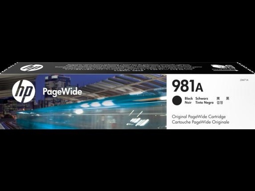 [1936461] HP ( HEWLETT PACKARD ) - Cartucho ORIGINALES PageWide 981A Negro (Ref.J3M71A)