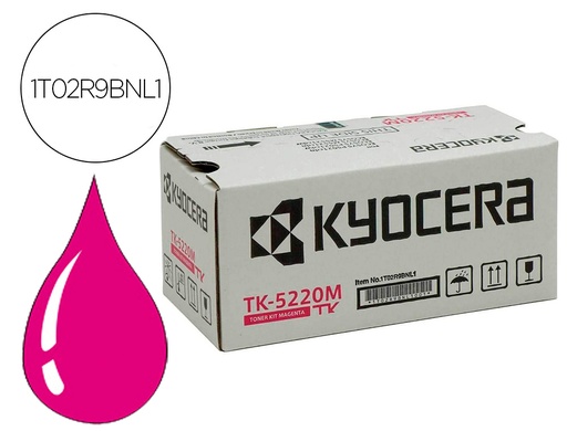 [9161403] KYOCERA MITA - KYOCERA - Toner mita tk-5220m magenta ecosys m5521cdw, ecosys m5521cdn 1200 pag (Ref. 1T02R9BNL1)