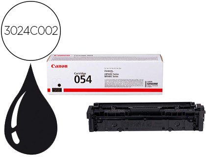 [9156568] CANON - Toner 054 lbp622 / mf641 / i-sensys lbp621 / 623 / 641 / 643 / 645 / 622 negro 1500 paginas (Ref. 3024C002)