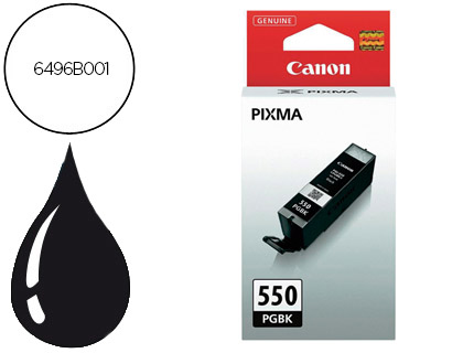 [9078040] CANON - Cartuchos ORIGINALES Inyección De Tinta PGI-550BK NEGRO (Ref.6496B001)