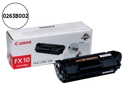 [9038452] CANON - Toner Laser ORIGINALES FX-10 Negro (Ref.0263B002)