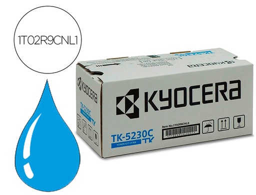 [9161401] KYOCERA MITA - KYOCERA - Toner mita tk-5220c cian ecosys m5521cdw, ecosys m5521cdn 1200 pag (Ref. 1T02R9CNL1)