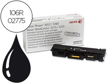 [2152508] XEROX - TONER PHASER 3260 WORK CENTER 3225 NEGRO 1500 PAGINAS (Ref.106R02775)