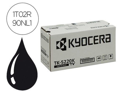 [9161402] KYOCERA MITA - KYOCERA - Toner mita tk-5220k negro ecosys m5521cdw, ecosys m5521cdn 1200 pag (Ref. 1T02R90NL1)