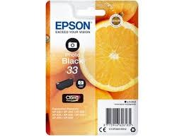 [9064011] EPSON - Cartuchos ORIGINALES Inyección De Tinta negro foto Claria Premium 33 (Ref.C13T33414010)