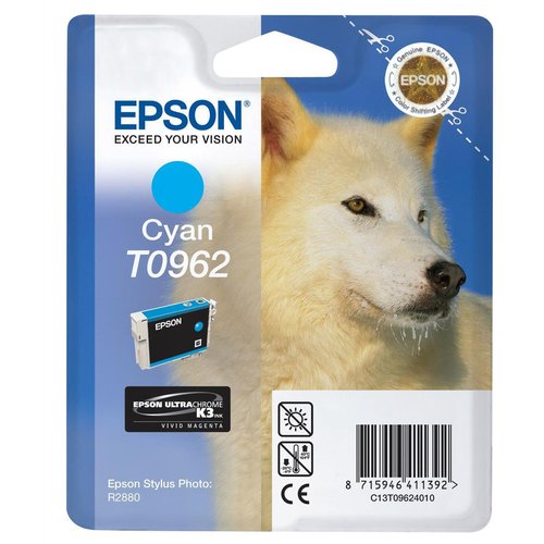 [9059661] EPSON - Cartuchos ORIGINALES Inyección De Tinta T0962 Cyan (Ref.C13T09624010)