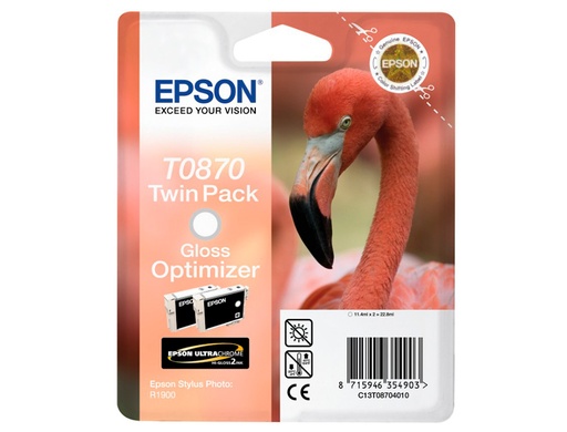 [1153621] EPSON - Cartuchos Optimizador Brillo T0870 Brillo Pack 2 0 (Ref.C13T08704010)