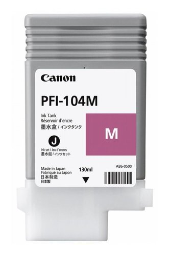 [9920985] CANON - CONS. PLOTTER PFI-104M iPF650/iPF655/iPF750/iPF755/iPF760/iPF765 DEP.TINT.MAGENTA (130 ML) () (Ref.3631B001AA)