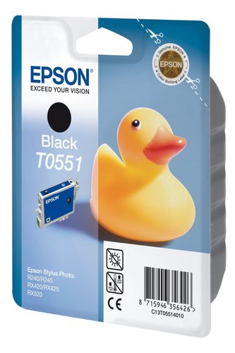 [9090904] EPSON - INK-JET T0551 STYLUS PHOTO RX420 / 520 NEGRO - 290 PAG - (Ref.C13T05514010)