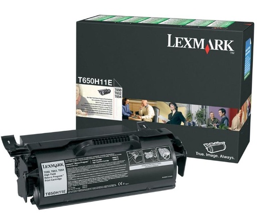 [1137954] LEXMARK - Cartuchos ORIGINALES Inyección De Tinta T650H Negro (Ref.T650H11E)