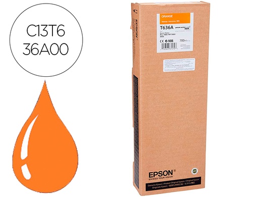 [9160865] EPSON - Ink-jet gf stylus photo 7900/9900 naranja (Ref. C13T636A00)