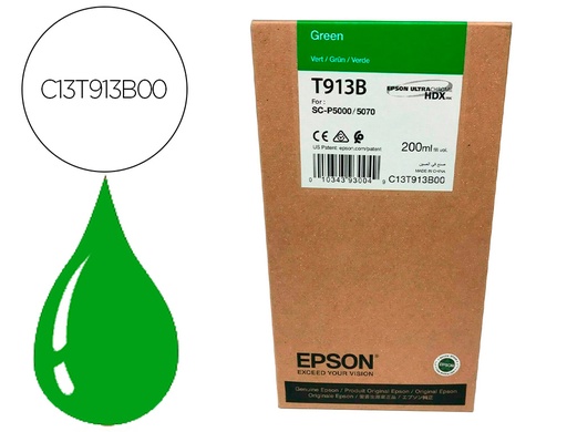 [9160989] EPSON - Ink-jet t913b green ink 200ml (Ref. C13T913B00)