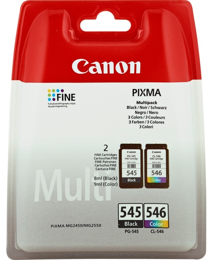 [2156578] CANON - Cartuchos ORIGINALES Inyección De Tinta PG545/CL546 NG/TRI (Ref.8287B006)