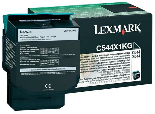 [9073704] LEXMARK - Toner Laser ORIGINALES C544 negro 6.000pg (Ref.C544X1KG)
