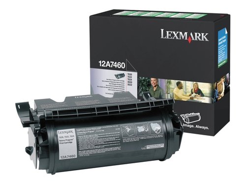 [9047003] LEXMARK - Toner Laser ORIGINALES T63x Negro 5.000pg Retornable (Ref.12A7460)