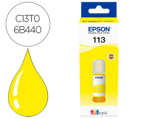 [2160804] EPSON - Ink-jet ecotank 113 series amarillo (Ref. C13T06B440)