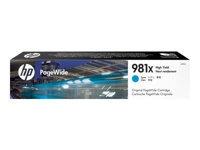 [1936462] HP ( HEWLETT PACKARD ) - Cartucho ORIGINALES PageWide 981X Cian de Alto Rendimiento (Ref.L0R09A)
