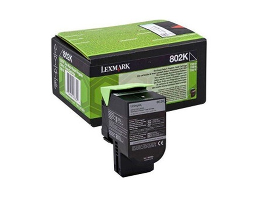 [1411478] LEXMARK - Toner Laser 802HK Negro (Ref.80C2HKE)