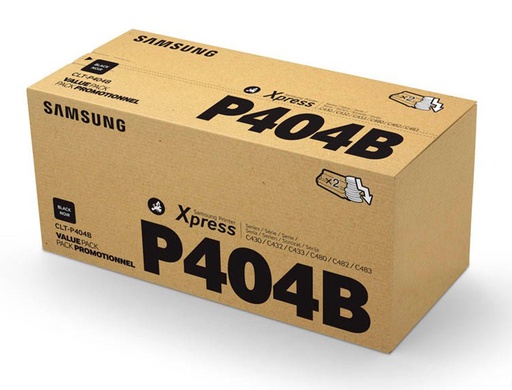 [1936518] SAMSUNG - Pack DE 2 TONER NEGRO CLT-K404S 1.500 PGS (TOTAL: 3.000 PGS) (Ref.CLT-P404B/ELS)