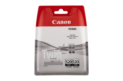 [1403521] CANON - Cartuchos ORIGINALES Inyección De Tinta 520 Negro Pack 2 C13T26314020 (Ref.2932B012)