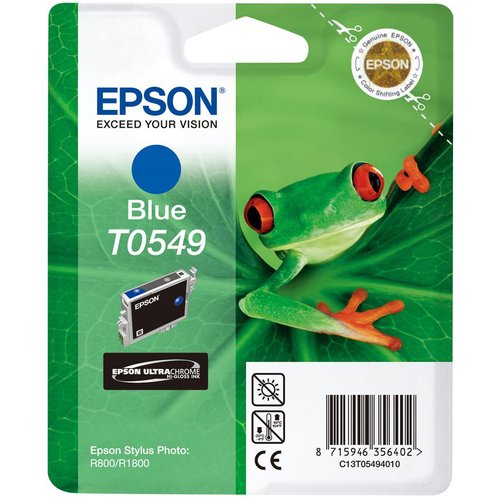 [2038522] EPSON - Cartuchos ORIGINALES Inyección De Tinta STYLUS PHOTO R800/1800 AZUL (Ref.C13T0549401)
