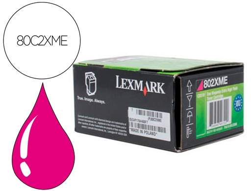 [2162446] LEXMARK - Toner laser 80c2xme magenta 4000 paginas (Ref. 80C2XME)