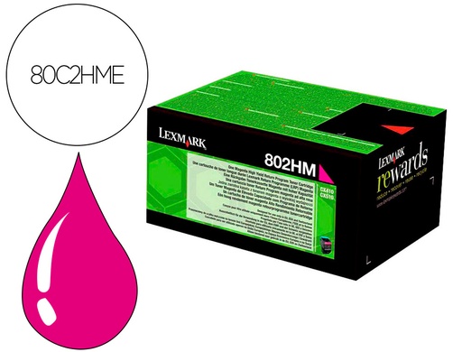 [2162417] LEXMARK - Toner laser 80c2hme magenta 3000 paginas (Ref. 80C2HME)