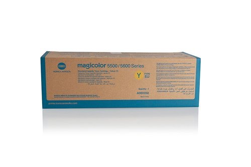 [1323377] KONICA MINOLTA - Toner Laser ORIGINALES Amarillo 6000 paginas (Ref.A06V252)