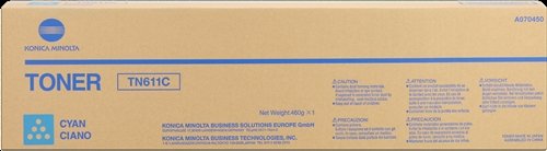 [1401378] KONICA MINOLTA - Toner Laser ORIGINALES TN-611C Cyan (Ref.A070450)