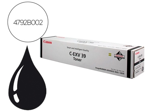 [9161712] CANON - Toner exv39 ir4025i ir4035i ir4225 ir4500 negro (Ref. 4792B002)