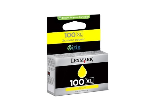 [2151889] LEXMARK - Cartuchos ORIGINALES Inyección De Tinta 100XL Amarillo (Ref.14N1071E)