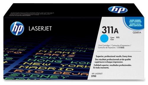 [2047112] HP ( HEWLETT PACKARD ) - Toner Laser ORIGINALES 81A CIAN -6000PAG- LASERJET 3700 (Ref.Q2681A)