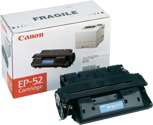 [1041132] CANON - Toner Laser ORIGINALES EP-52 Negro (Ref.3839A003)