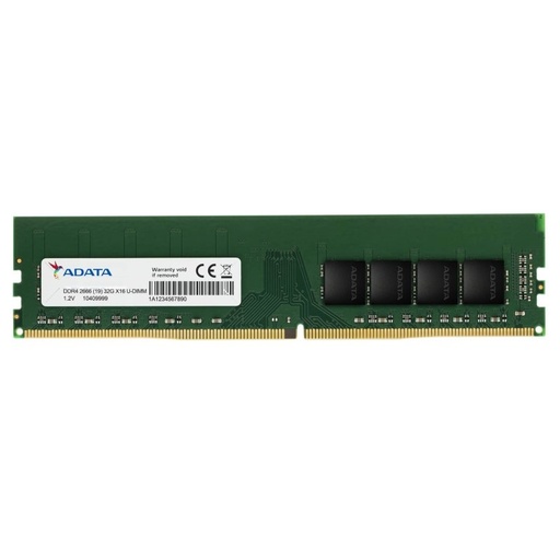 ADATA - módulo de memoria 16 GB 1 x 16 GB DDR4 2666 MHz (Ref.AD4U266616G19-SGN)