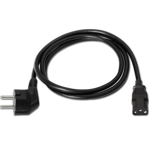 AISENS - CABLE ALIMENTACIÓN CPU CEE7/M - C13/H NEGRO 1,5M (Ref.A132-0167)