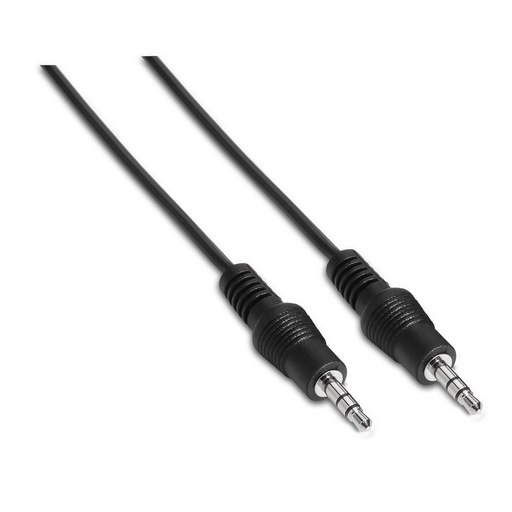 AISENS - CABLE AUDIO ESTÉREO, JACK 3.5/M-JACK 3.5/M, NEGRO, 3.0M (Ref.A128-0143)