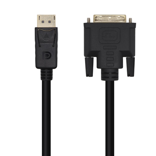 AISENS - CABLE CONVERSOR DISPLAYPORT A DVI, DP/M-DVI/M, NEGRO, 3.0M (Ref.A125-0463)