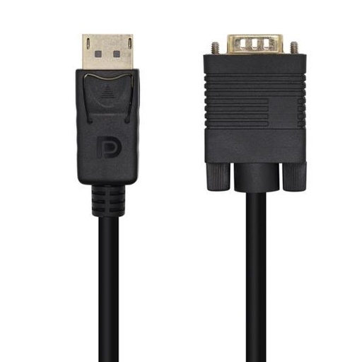 AISENS - CABLE CONVERSOR DISPLAYPORT A VGA, DP/M-VGA/M, NEGRO, 2.0M (Ref.A125-0365)