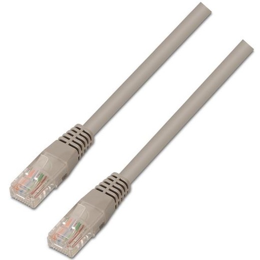 AISENS - CABLE DE RED LATIGUILLO RJ45 CAT.5E UTP AWG24 GRIS 1,0M (Ref.A133-0177)