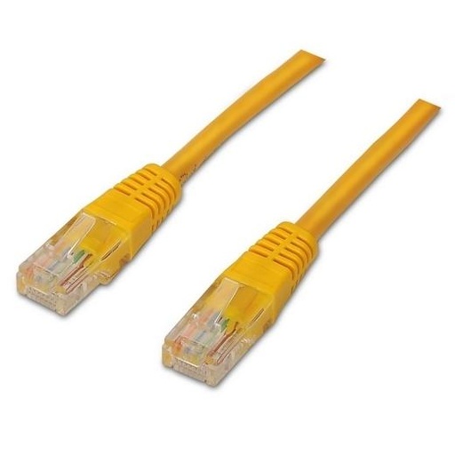 AISENS - CABLE DE RED LATIGUILLO RJ45 CAT.6 UTP AWG24, AMARILLO, 2.0M (Ref.A135-0255)