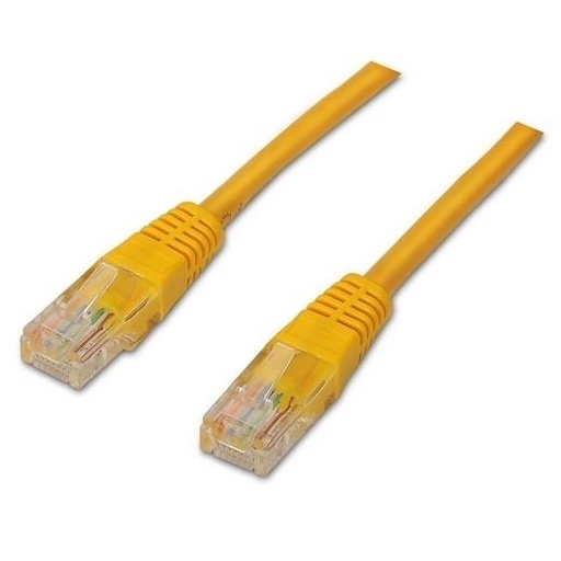 AISENS - CABLE DE RED LATIGUILLO RJ45 CAT.6 UTP AWG24, AMARILLO, 3.0M (Ref.A135-0256)