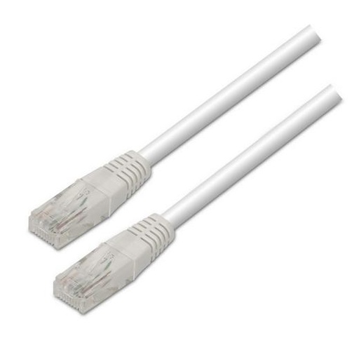 AISENS - CABLE DE RED LATIGUILLO RJ45 CAT.6 UTP AWG24, BLANCO, 0.5M (Ref.A135-0249)