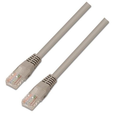 AISENS - CABLE DE RED LATIGUILLO RJ45 LSZH CAT.6 UTP AWG24, GRIS, 1.0M (Ref.A135-0266)