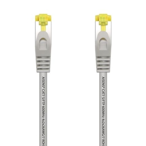 AISENS - CABLE DE RED LATIGUILLO RJ45 LSZH CAT.7 600MHZ S/FTP PIMF AWG26 GRIS 1,0M (Ref.A146-0334)